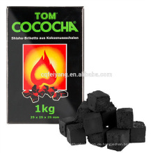 25*25*25mm Tom Cococha Kokosnuss Holzkohle Shisha Großhandel